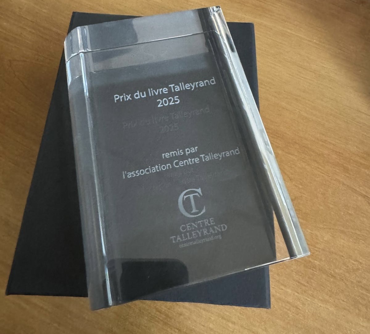 Trophée du Prix du livre Talleyrand 2025